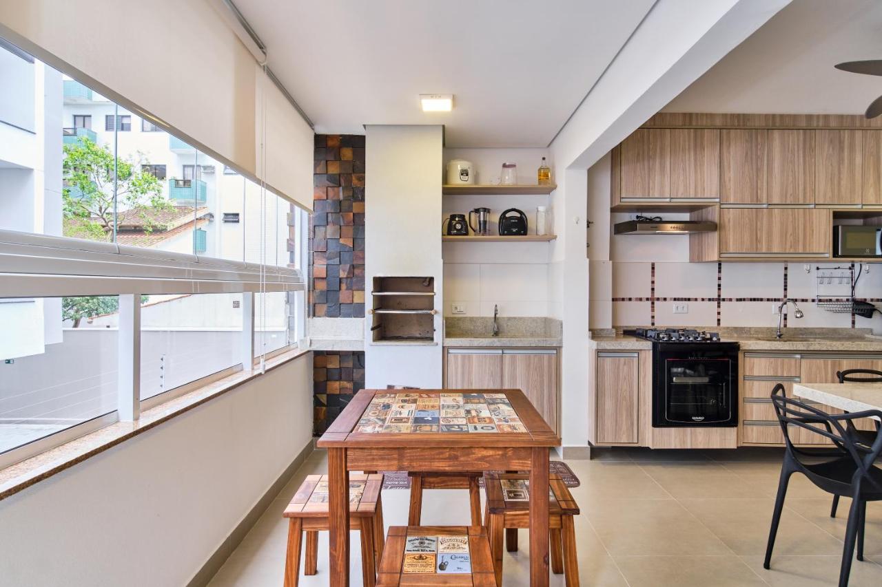 Orla Ubatuba 300 Metros - Ar Condicionado, Varanda Gourmet Esterno foto