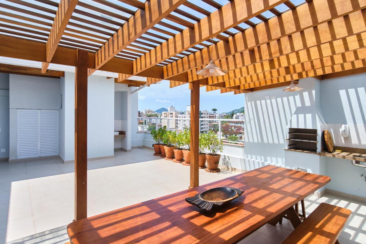 Orla Ubatuba 300 Metros - Ar Condicionado, Varanda Gourmet Esterno foto